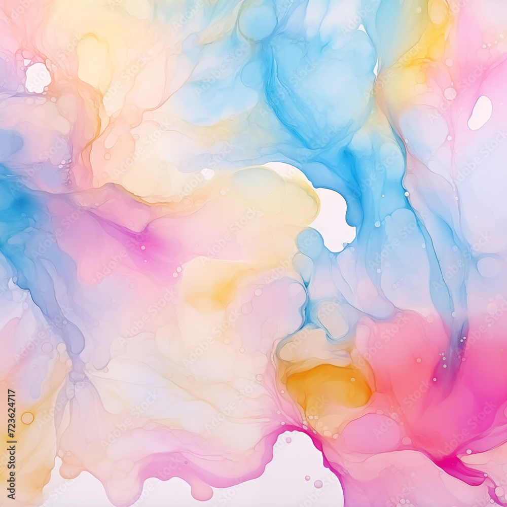 Alcohol ink pattern in pastel colors