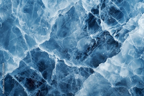 A cool frost blue marble texture, suitable for a high-end winter resort, in icy, crystalline high-definition photo