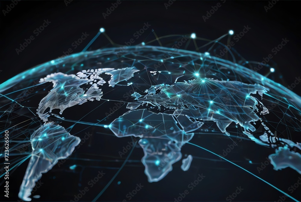 A data transfer networks with global internet connectivity for communication technology from Generative AI A data transfer networks with global internet connectivity for communication technology from Generative AI