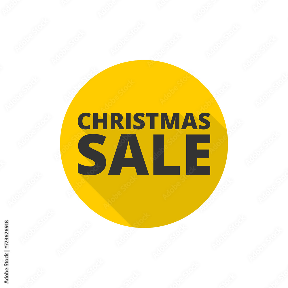 Christmas sale icon isolated on transparent background