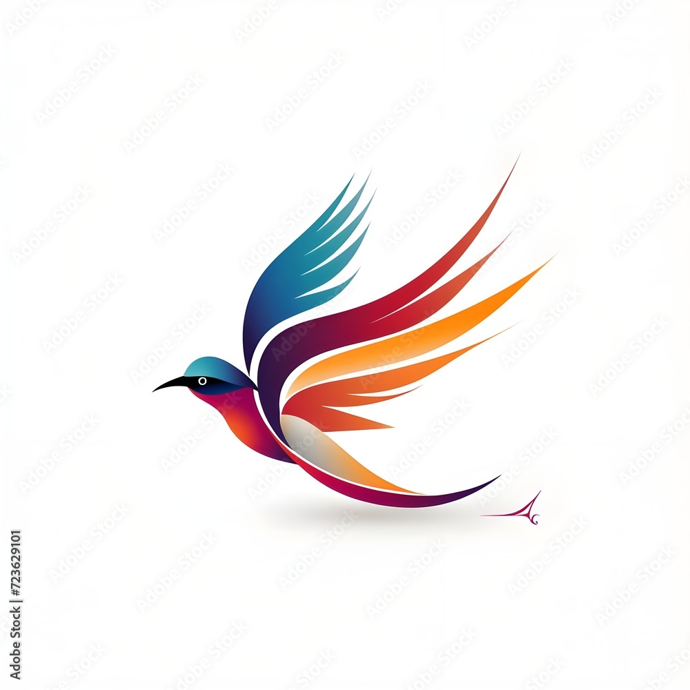 Abstract Bird Logo vector illustration