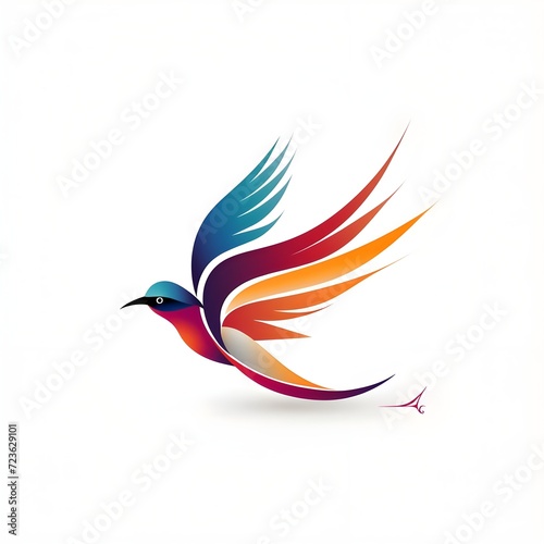 Abstract Bird Logo vector illustration