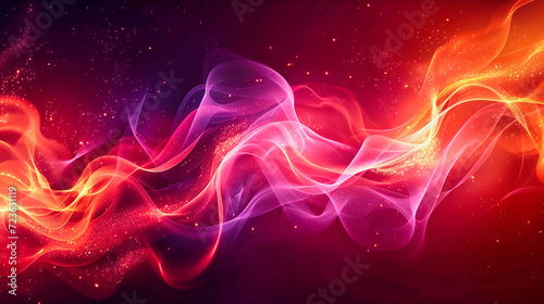 Abstract Background Wave  Light Design with Motion Energy in Bright Futuristic Illustration and Shiny Dynamic Curve
