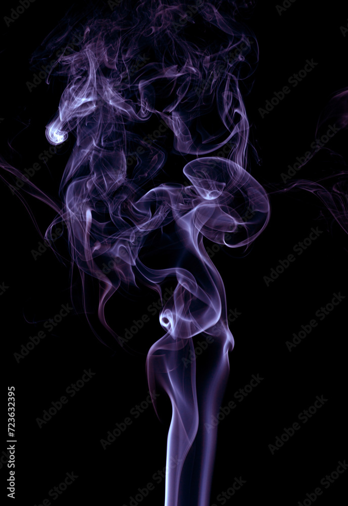 Purple smoke on dark background. Purple smoke on dark background.