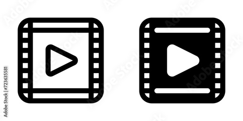 Editable movie clip, trailer vector icon. Movie, cinema, entertainment. Part of a big icon set family. Perfect for web and app interfaces, presentations, infographics, etc