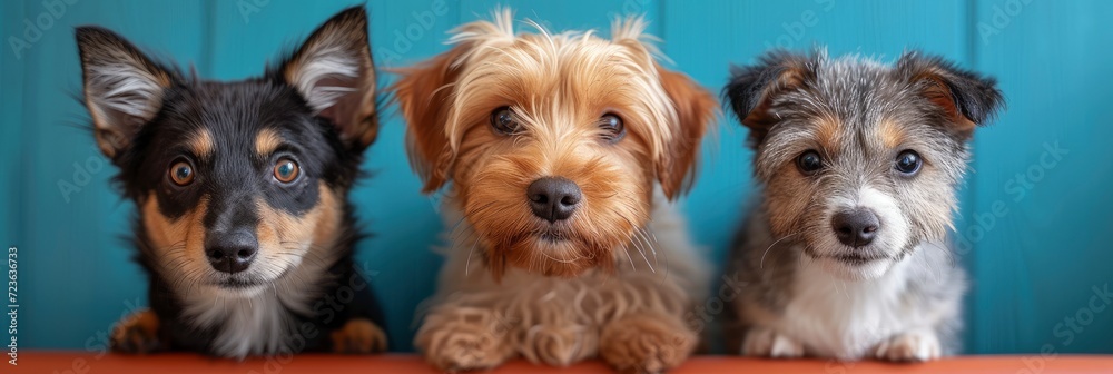 Portrait Funny Dogs Cat Together Isolated, Desktop Wallpaper Backgrounds, Background HD For Designer