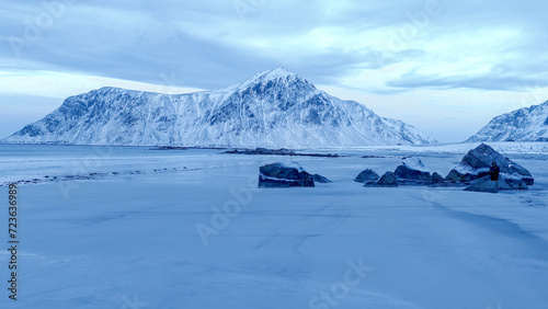 Taken during the snow-covered winter season on the Norwegian Lofoten islands © Aytug Bayer