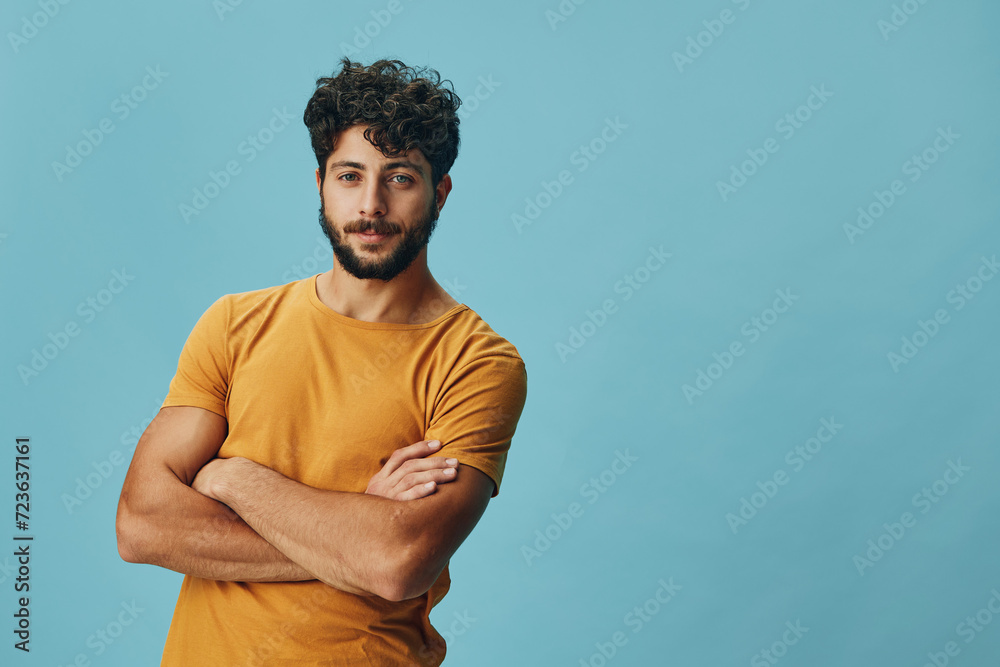Background confidence face young adult guy looking beard caucasian white portrait happy person men Background confidence face young adult guy looking beard caucasian white portrait happy person men