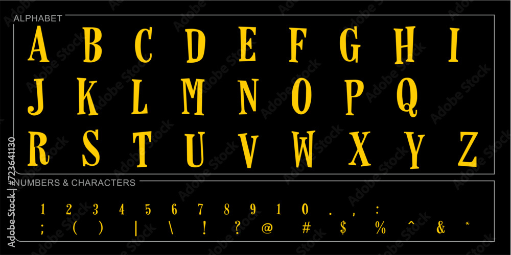 Alphabet Split Monogram, Split Letter Monogram, Alphabet Frame Font. Laser cut template. Initial monogram letters. - obrazy, fototapety, plakaty 