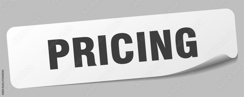 pricing sticker. pricing label pricing sticker. pricing label