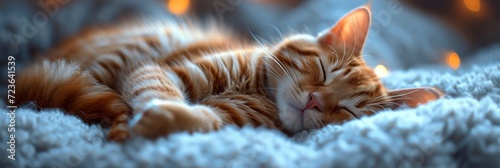 Ginger Cat Sleeping Funny Pose Fluffy, Desktop Wallpaper Backgrounds, Background HD For Designer