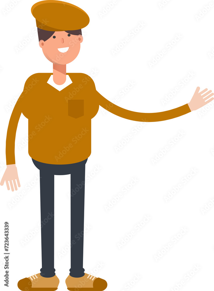 Boy with Cap Character Holding Electric Plug
Boy with Cap Character Holding Electric Plug