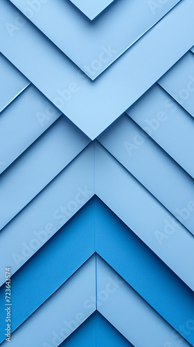 Embracing Modernity: A Close-Up View of Blue Geometric Patterns on a Building Exterior - A Testament to Modern Architectural Detail