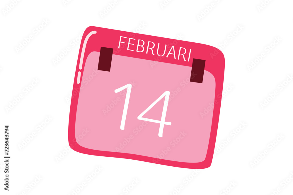 Cute Valentine Day Sticker Design Cute Valentine Day Sticker Design
