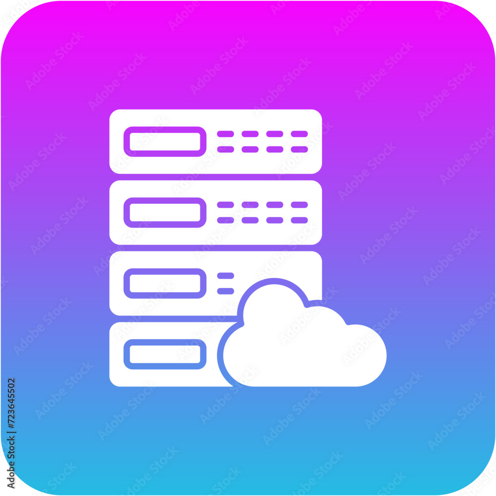 Cloud Server Icon Cloud Server Icon