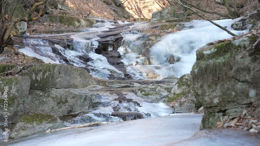 한국의 겨울_얼어 붙은 계곡 Korea's Winter_Frozen Valley