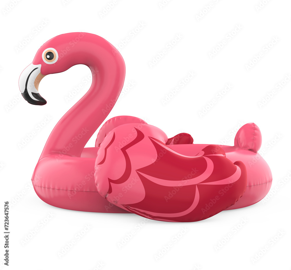 Inflatable Flamingo Pool Float Isolated Inflatable Flamingo Pool Float Isolated