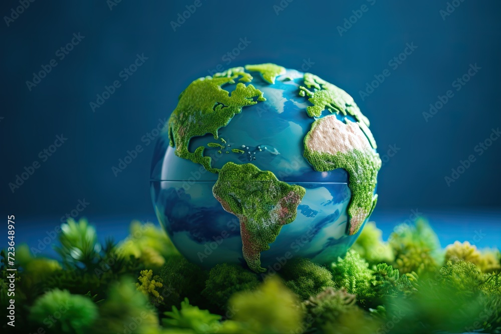 Fototapeta premium Save the Earth - Eco-friendly World Globe