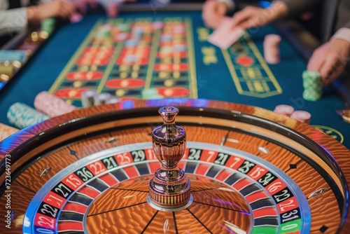 Casino. Gambling. Tournament. Croupier. Playing cards. A dealer distributing cards to players. Chance. Luck. Risk. Roulette. Player, gambler. Betting. Banker. Fortune. Game. Leisure. Table. Addiction