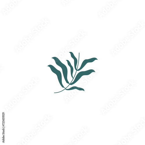 green leaf vector element leaf