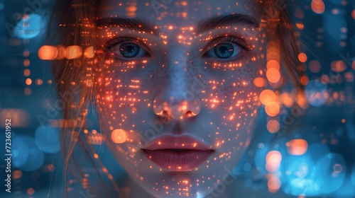 girl in digital world