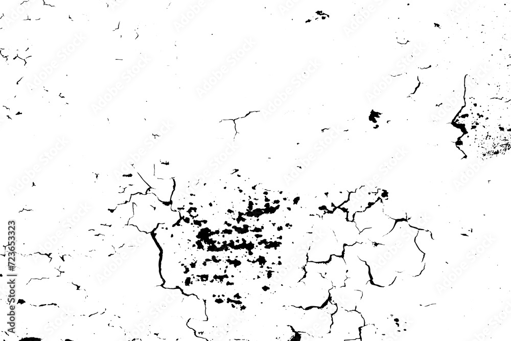 Fototapeta premium Abstract grunge texture vector background. Grainy textured backdrop with cracks, scuffs, stains. Vintage overlay effect design