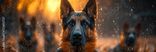 K9 Dog Police On Duty, Desktop Wallpaper Backgrounds, Background HD For Designer