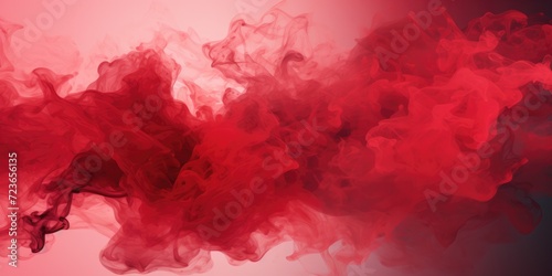 Red, bloody haze, fog. Abstract background in the form of steam or smoke.