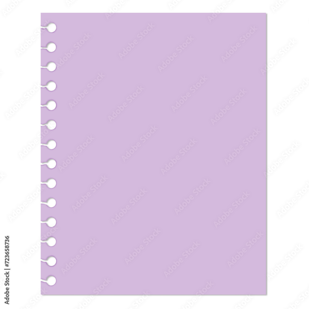 A Sheet of Colored Writing Paper. Can be used as a Text Frame.