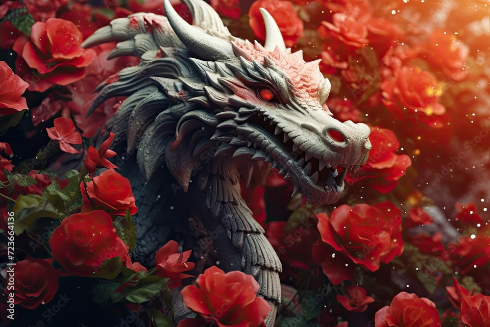 Dragon Guardian of the flowers