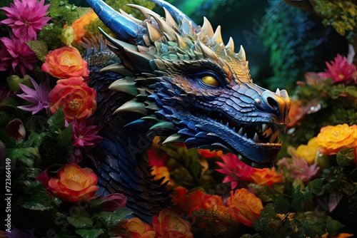 Dragon in a Flower Garden © shelbys