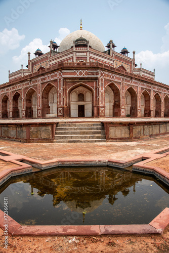 Humayun's tomb (Persian: Maqbara-i Humayun) is the tomb of world heritage monument in Delhi, India photo
