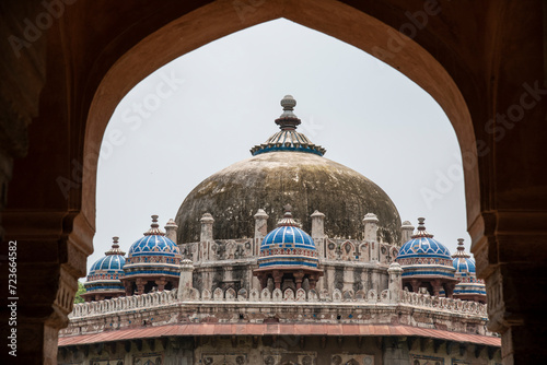 Isa Khan's mosque is the most famous landmark in Delhi, India photo