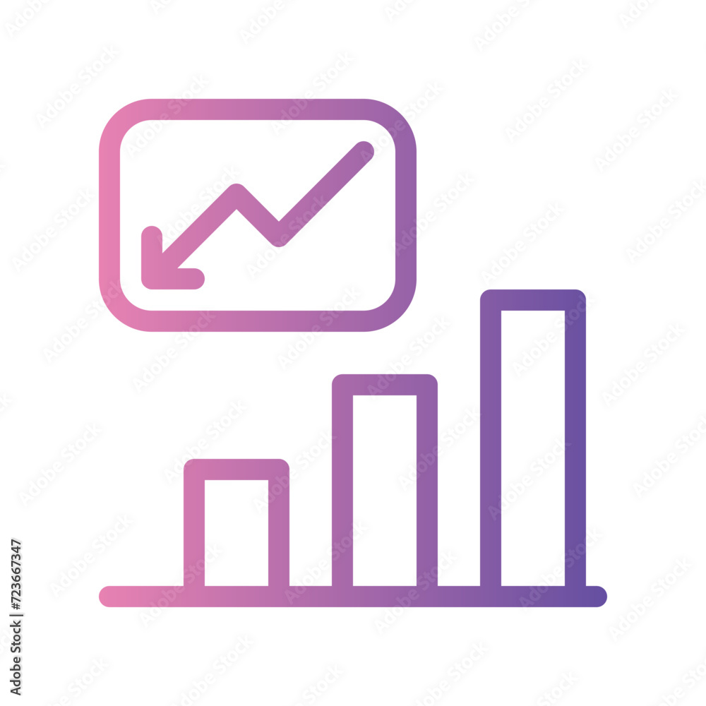 decrease gradient icon decrease gradient icon