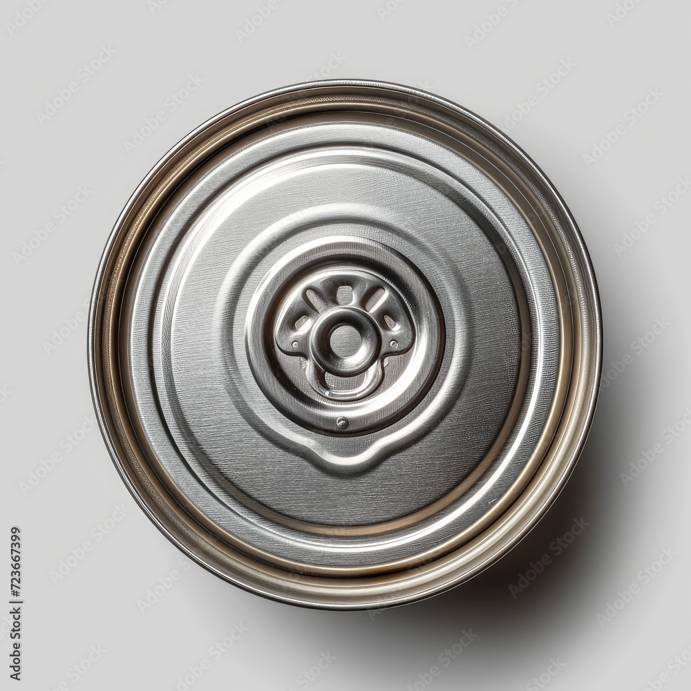 Top View Opened Empty Metal Can On White Background, Illustrations Images Top View Opened Empty Metal Can On White Background, Illustrations Images