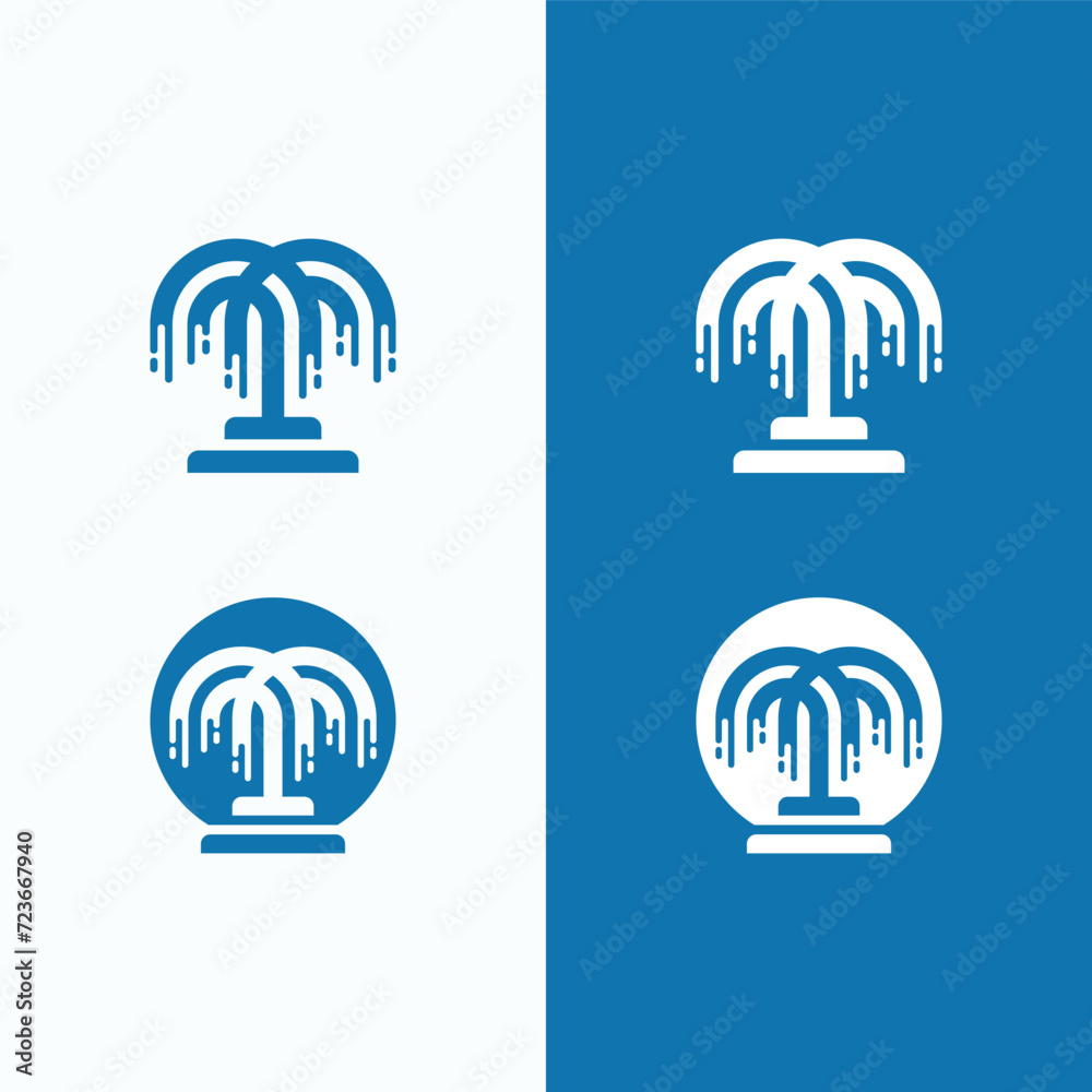 Water Fountains Logo Design With Pond Water jet fountain Water Fountains Logo Design With Pond Water jet fountain