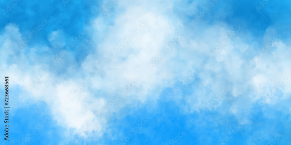 Sky blue White cloudscape atmosphere canvas element.reflection of neon.background of smoke vape.gray rain cloud fog effect transparent smoke smoke swirls vector cloud liquid smoke rising brush effect.