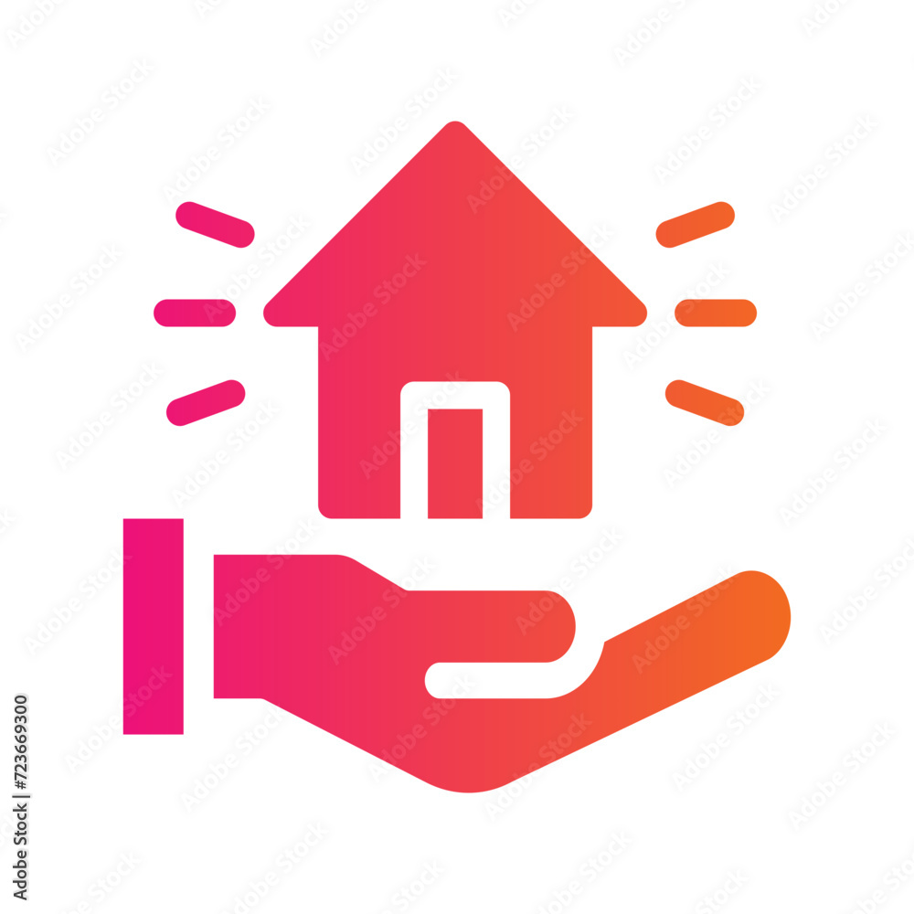 property flat gradient icon property flat gradient icon