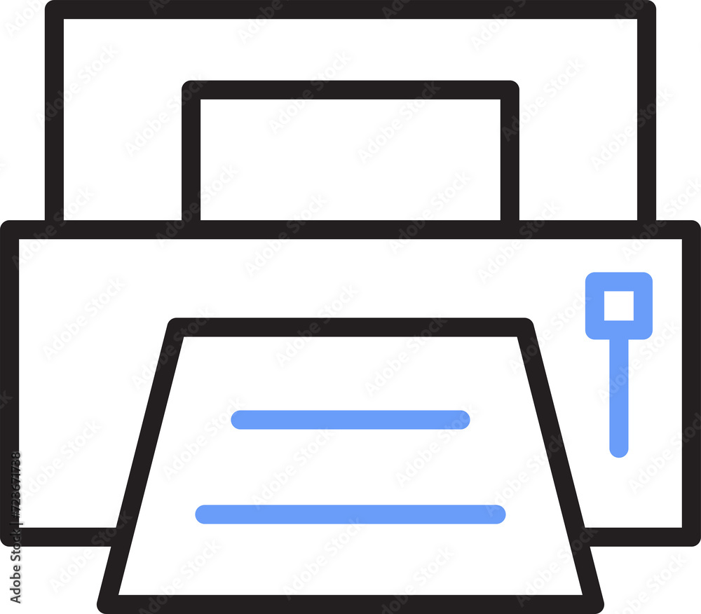 Printer Icon Illustration Printer Icon Illustration