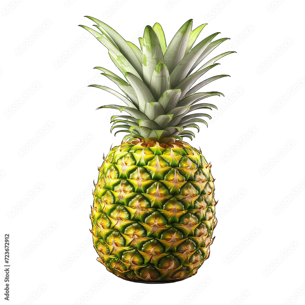 Fototapeta premium pineapple isolated on white background