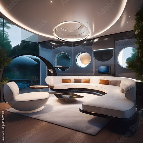 interior of a 3d house  photo