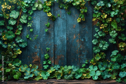 Irresistible Irish Ivy: A St. Patrick's Day Delight Generative AI photo