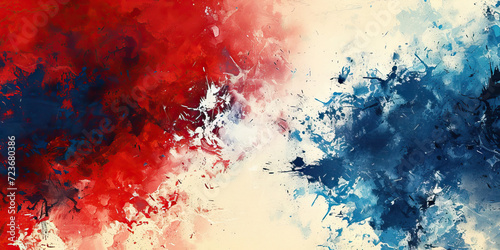 Freedom's Flame: A Patriotic Palette of Red, White, and Blue in a Liberty Celebration