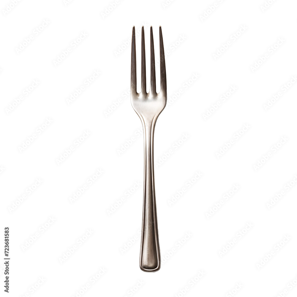 Silver Fork isolated in white background Silver Fork isolated in white background