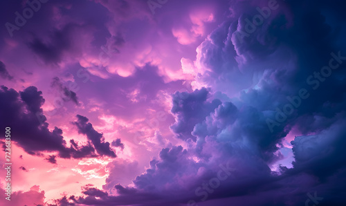 purple clouds in the sky, Generative AI 