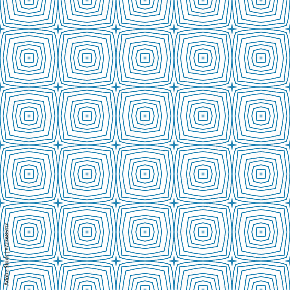 Ethnic hand painted pattern. Blue symmetrical Ethnic hand painted pattern. Blue symmetrical