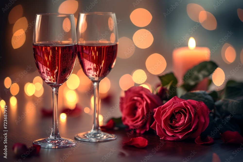 Roses and Wine: A Valentine's Day Celebration Generative AI Roses and Wine: A Valentine's Day Celebration Generative AI