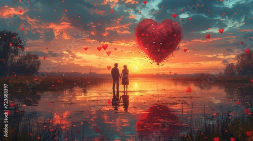 Floating Hearts Generative AI