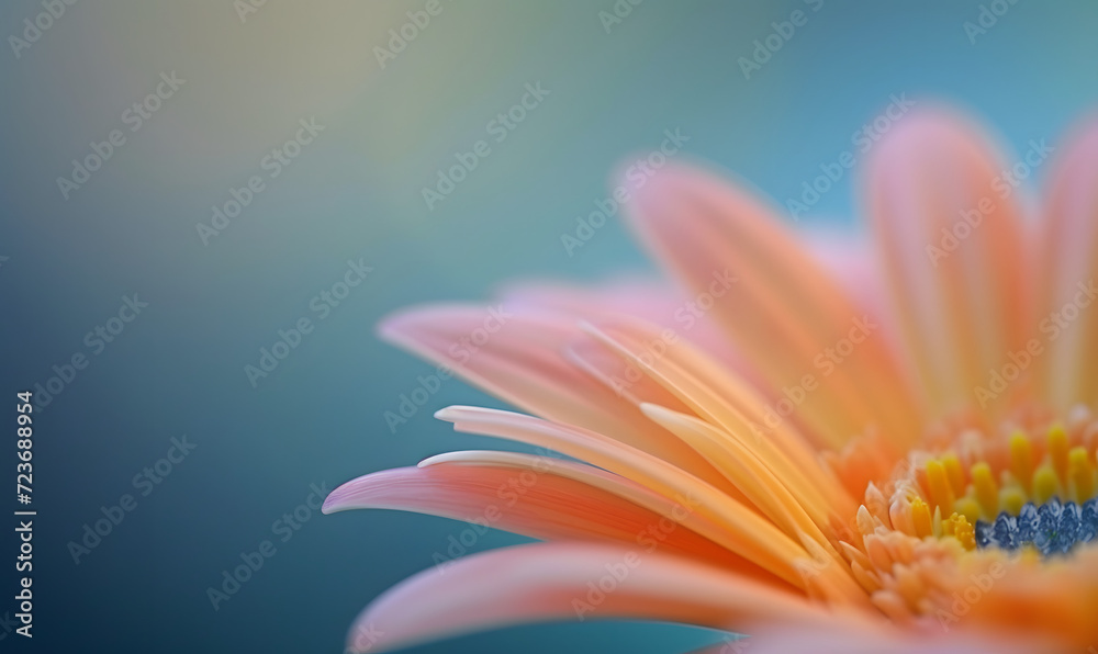 Fototapeta premium Simple close-up flower, Generative AI 