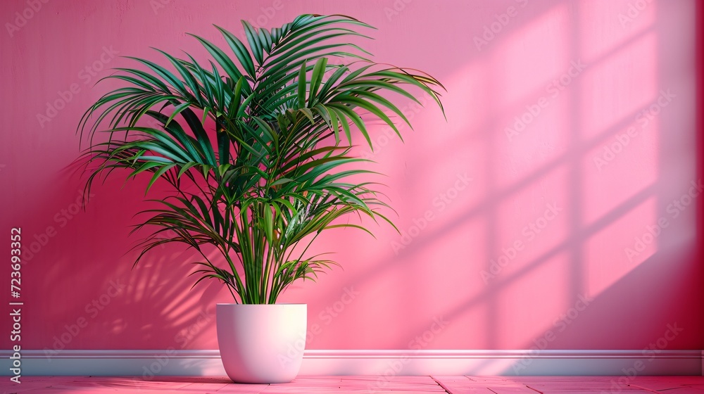 Pink Palm Tree in a White Planter: A Modern, Eco-Friendly Choice for Your Home Generative AI Pink Palm Tree in a White Planter: A Modern, Eco-Friendly Choice for Your Home Generative AI